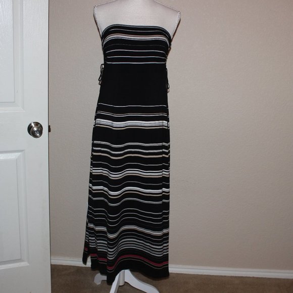 White House Black Market Strapless Maxi Dress - Picture 1 of 4